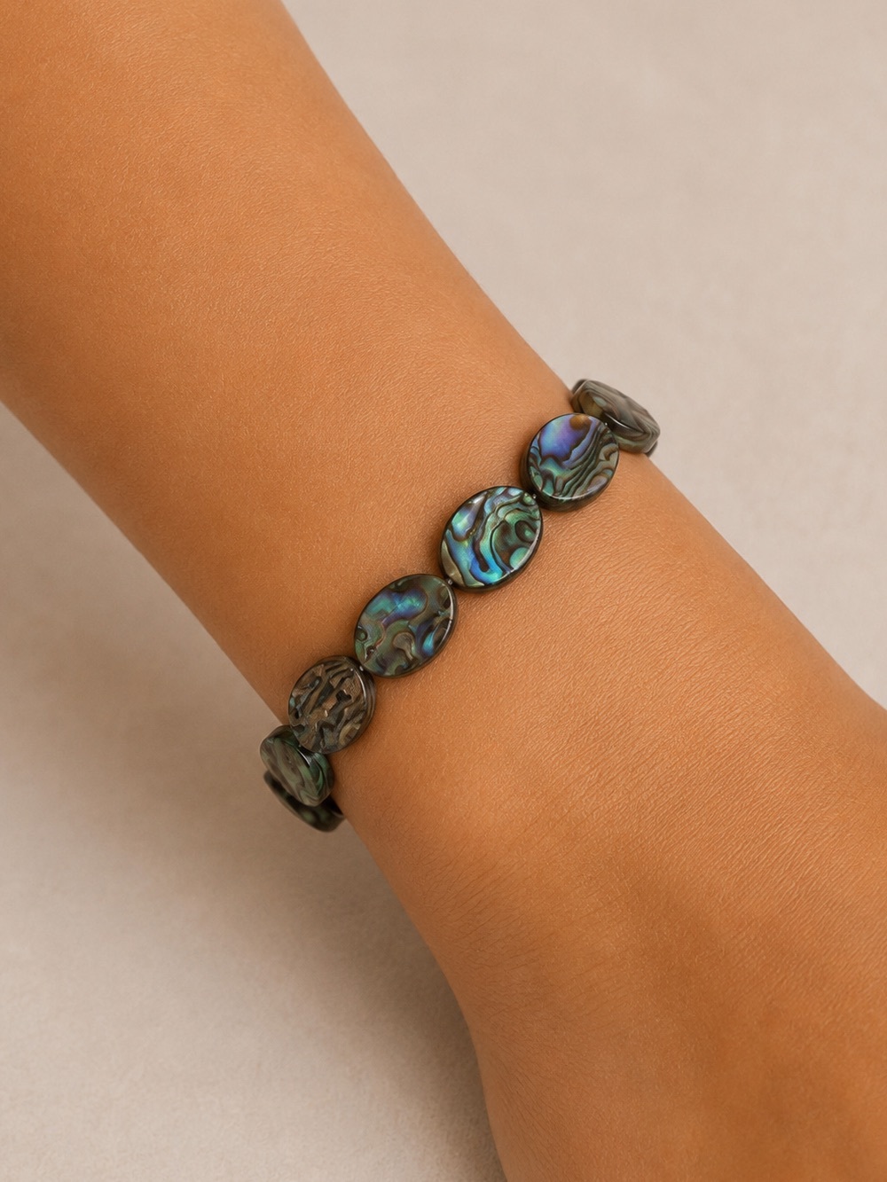 Abalone Oval Beaded Necklace/Bracelet - Made to Order